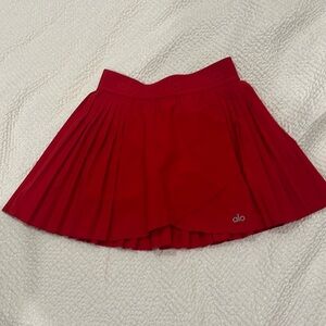 Women’s red Alo skirt